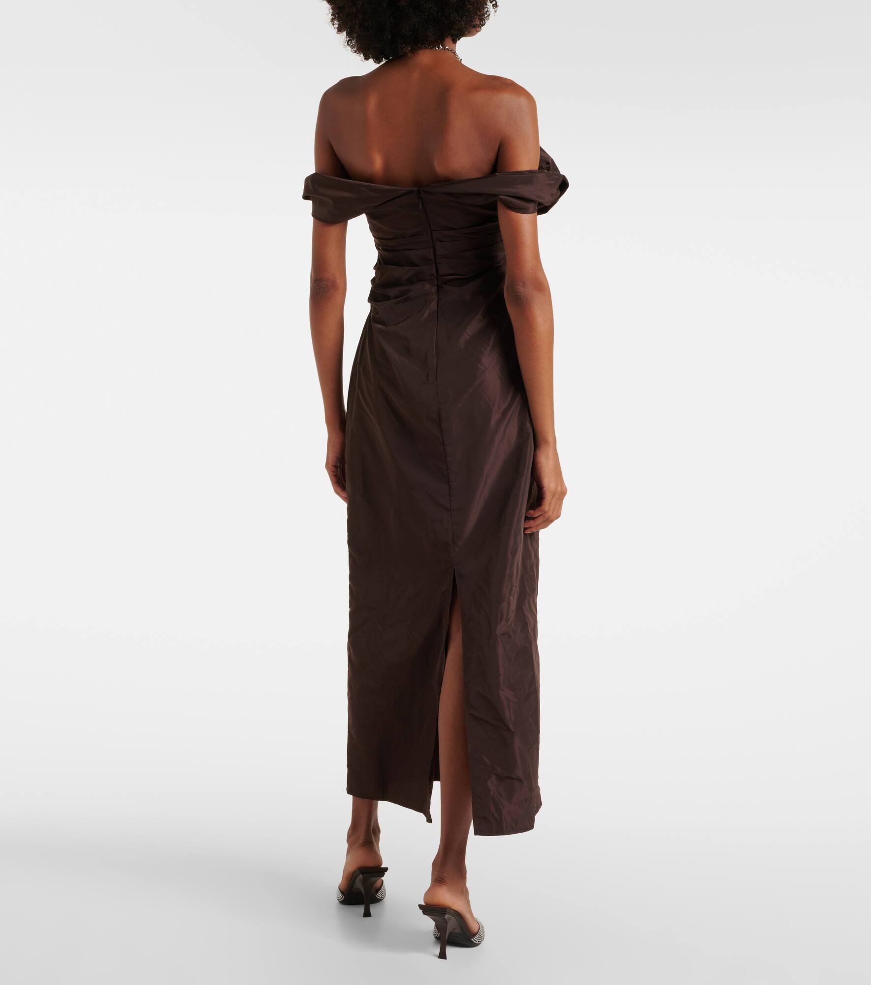 Andrea off-shoulder maxi dress - 3