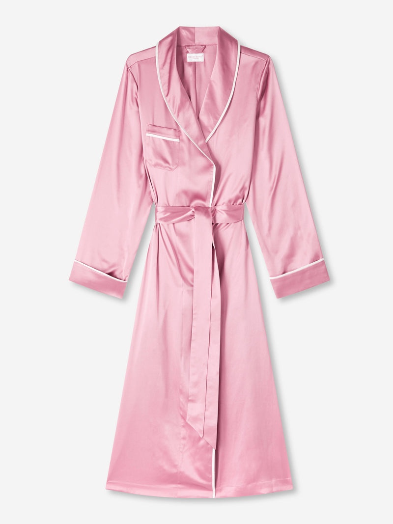Women's Dressing Gown Bailey Silk Satin Rose - 1
