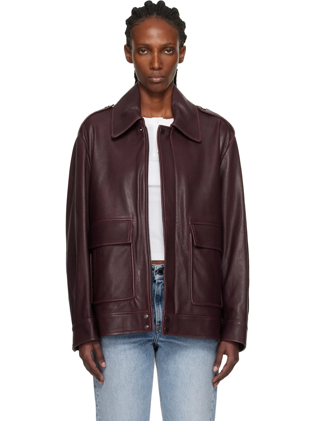 Burgundy Drey 'The It Girl' Jacket - 1