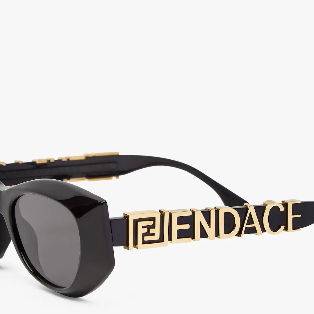 Fendace Logo black acetate sunglasses - 3