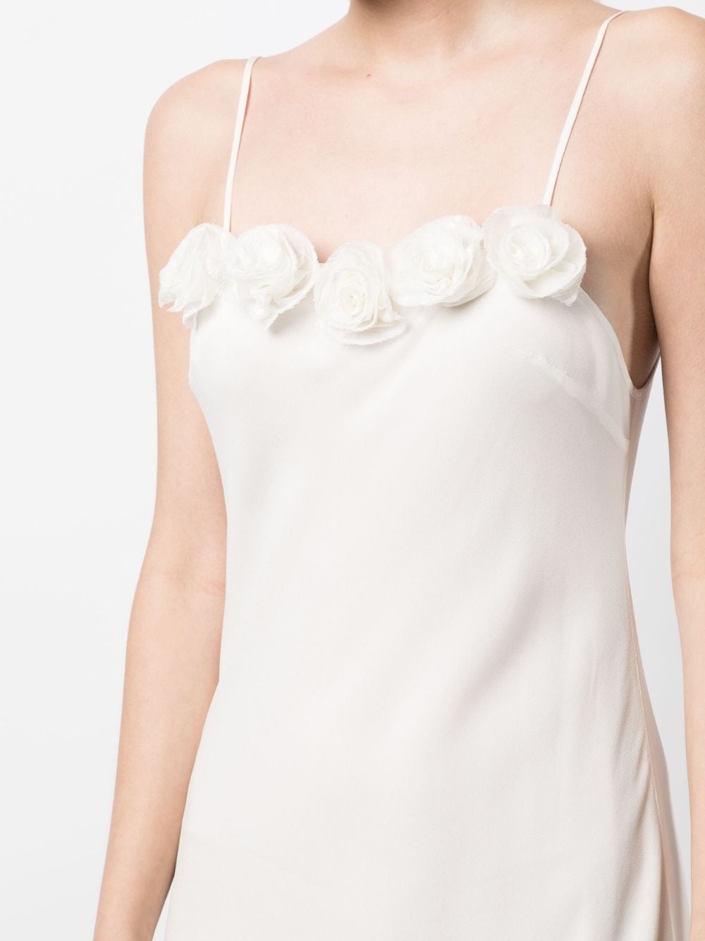 Benedetta rose-appliquÃ© midi dress - 5