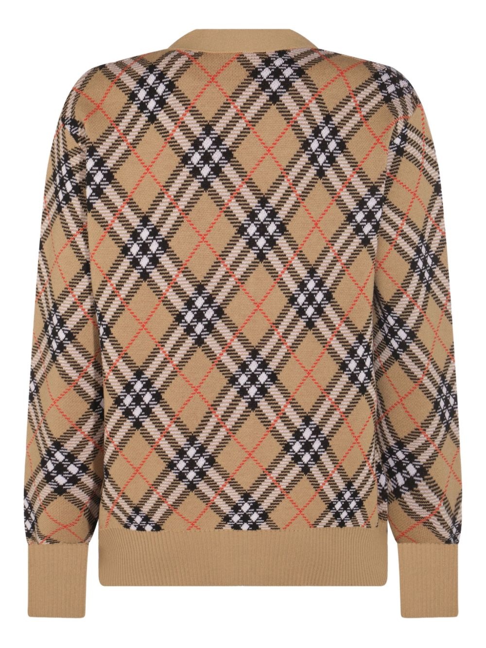 checked cardigan - 2