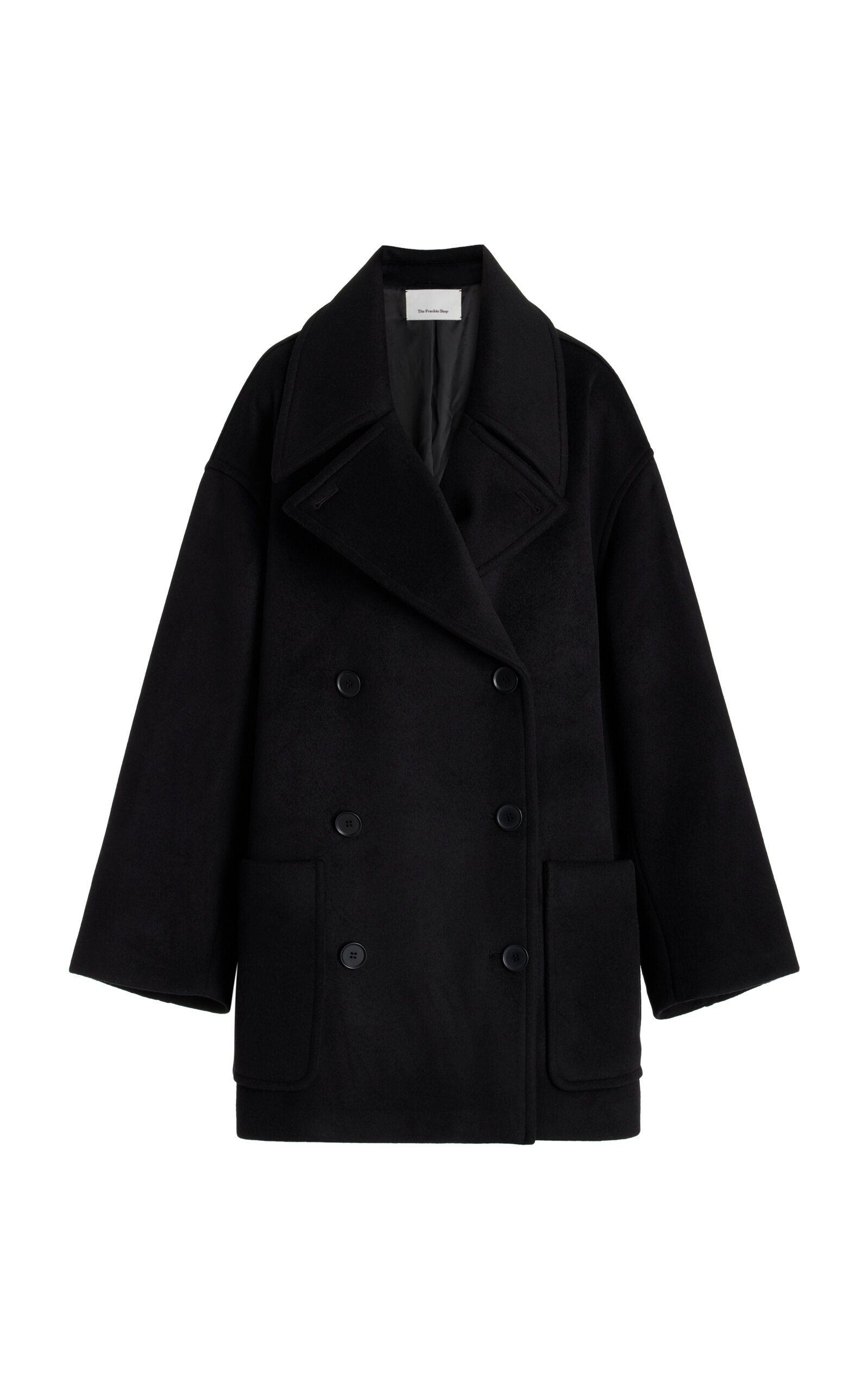 Marian Oversized Wool-Blend Peacoat black - 1