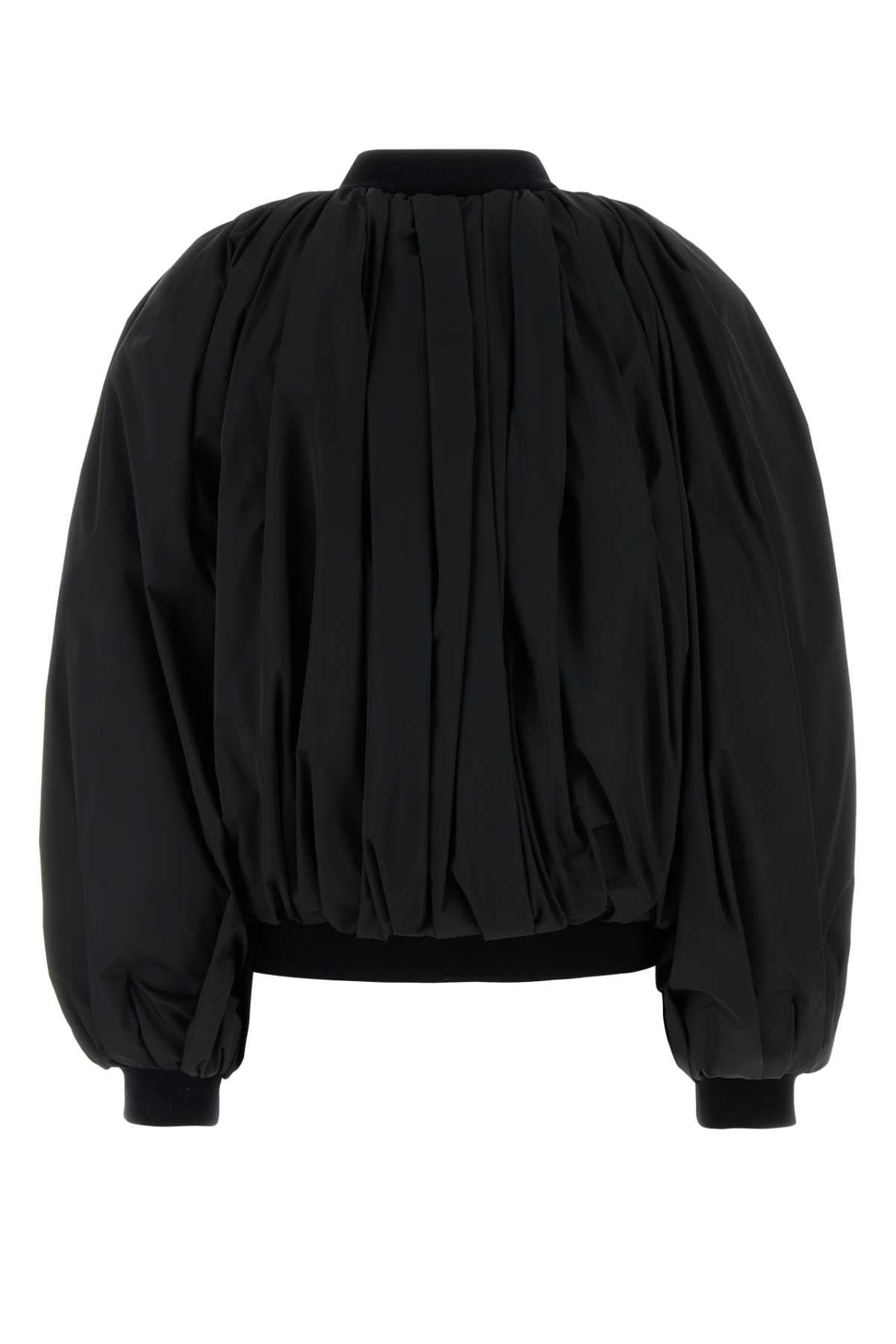 Balenciaga Women Black Polyester Padded Jacket - 2