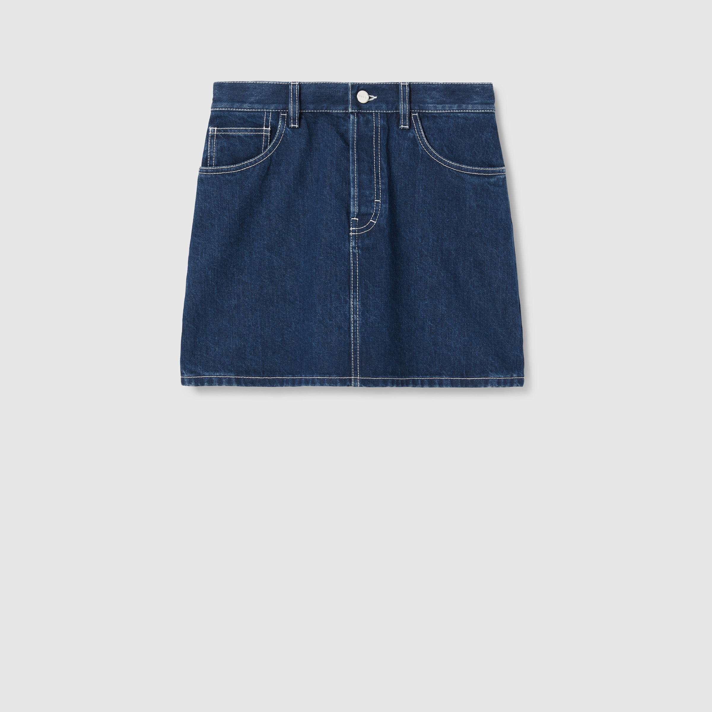 Mini lasered denim skirt - 1