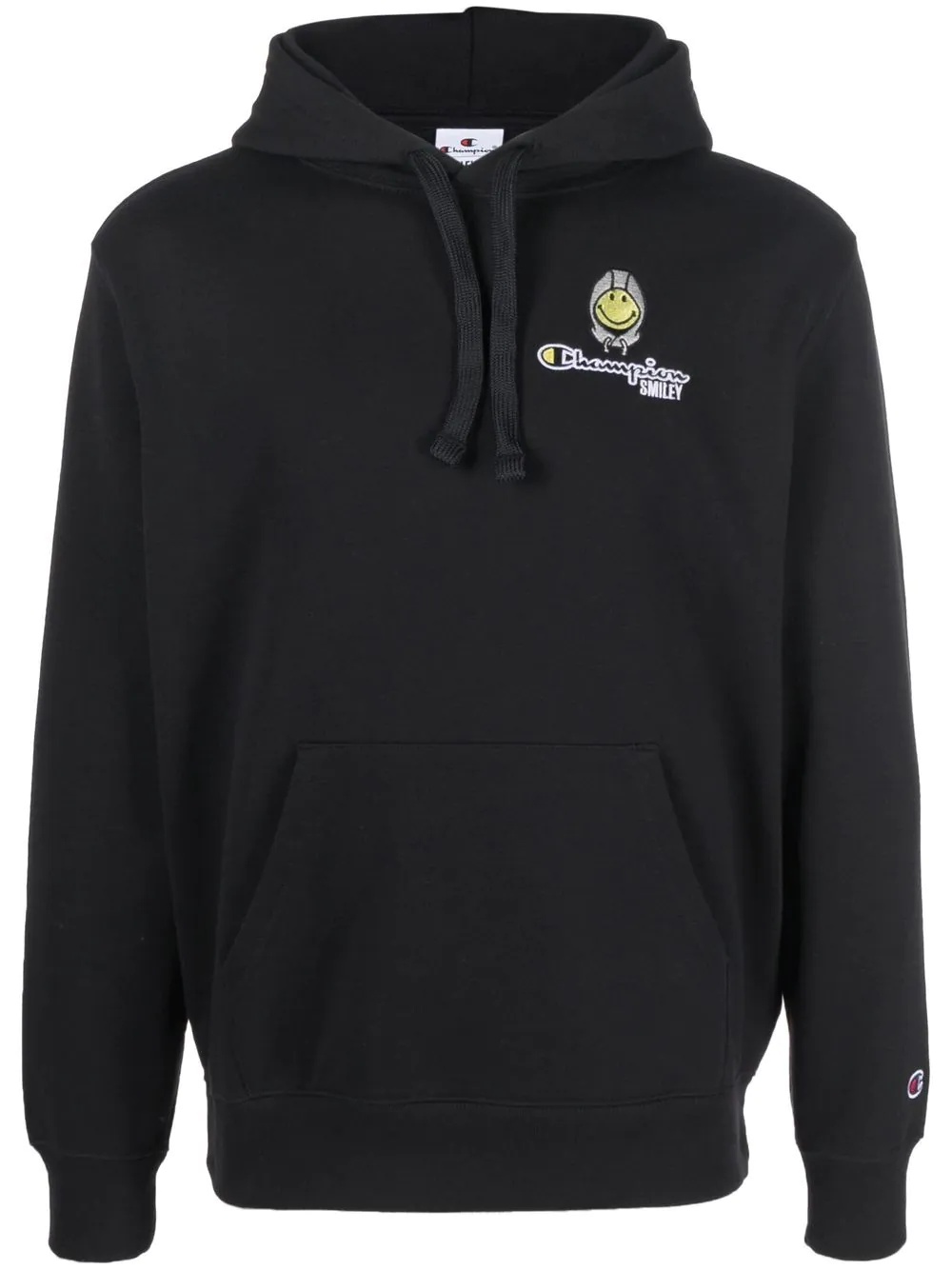 x Smiley® embroidered logo hoodie - 1