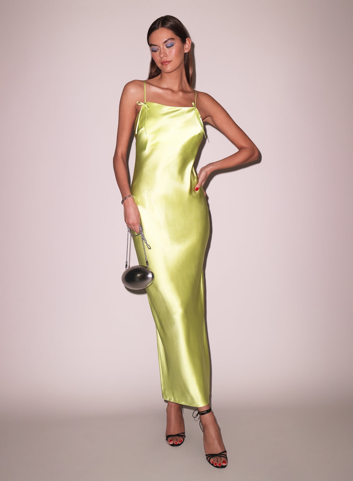 Open Back Maxi Slip Dress - 4