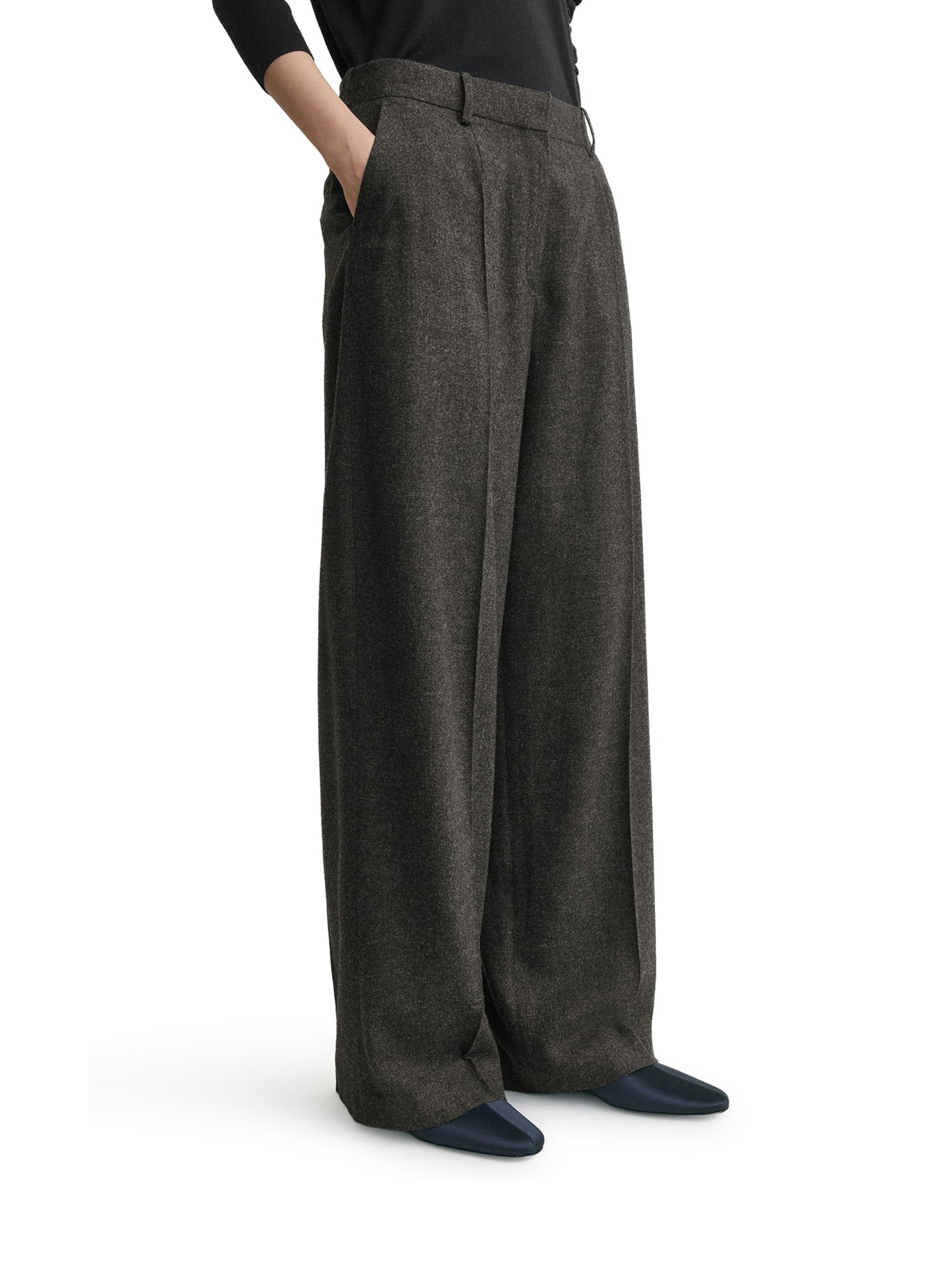 TAILORED FLANNEL TROUSERS - 3