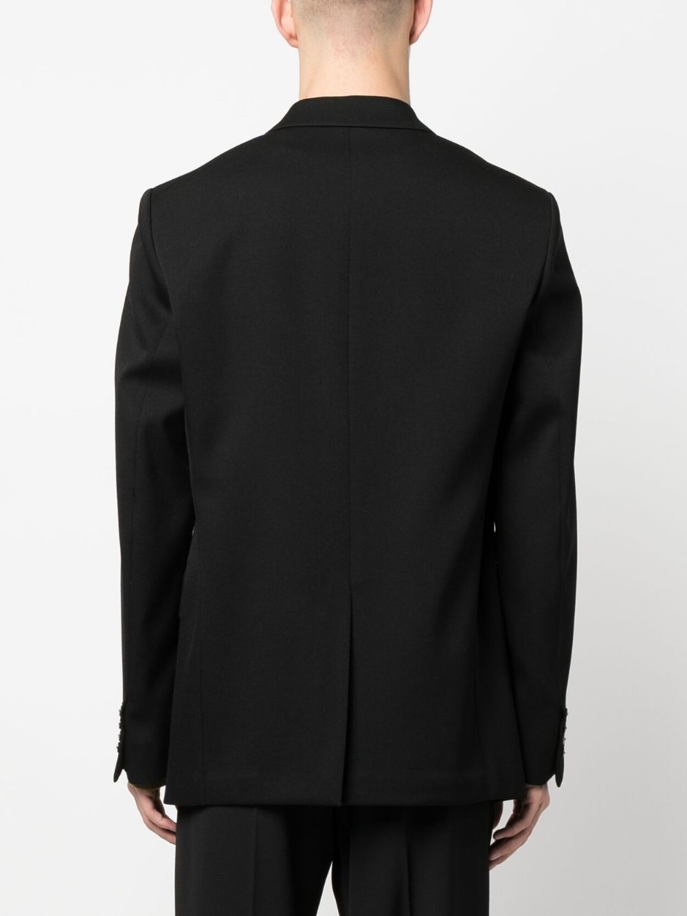 single-breasted wool blazer - 4