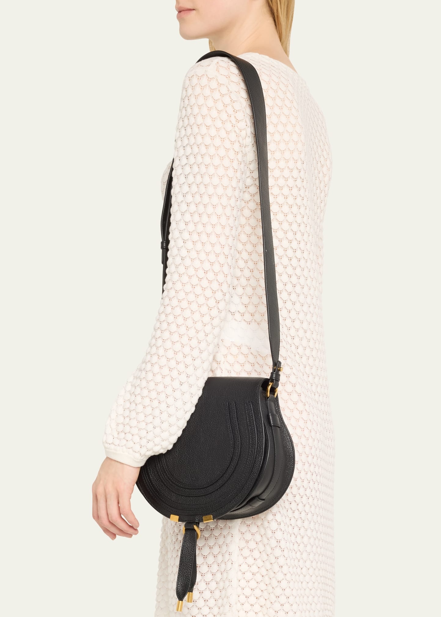 Marcie Medium Slim Crossbody Bag in Grained Calfskin - 2