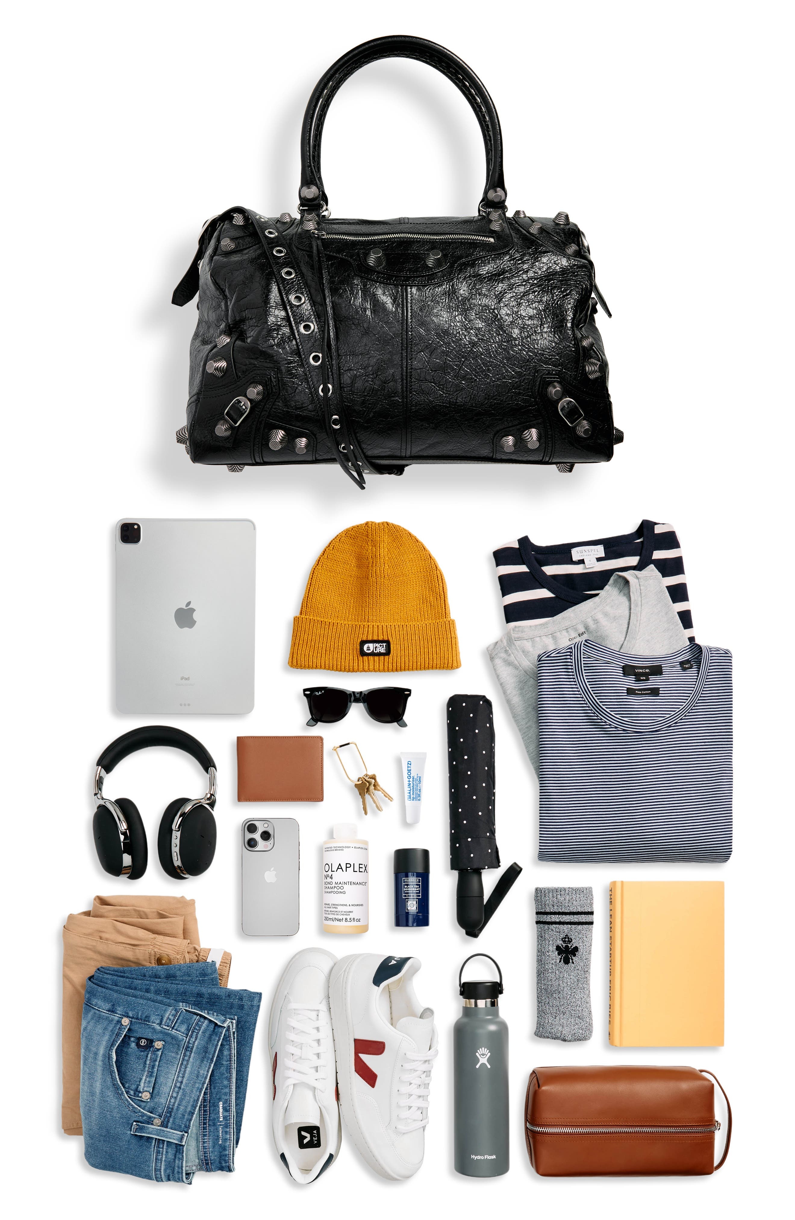 Balenciaga Le Cagole Leather Duffle Bag in Black at Nordstrom - 7
