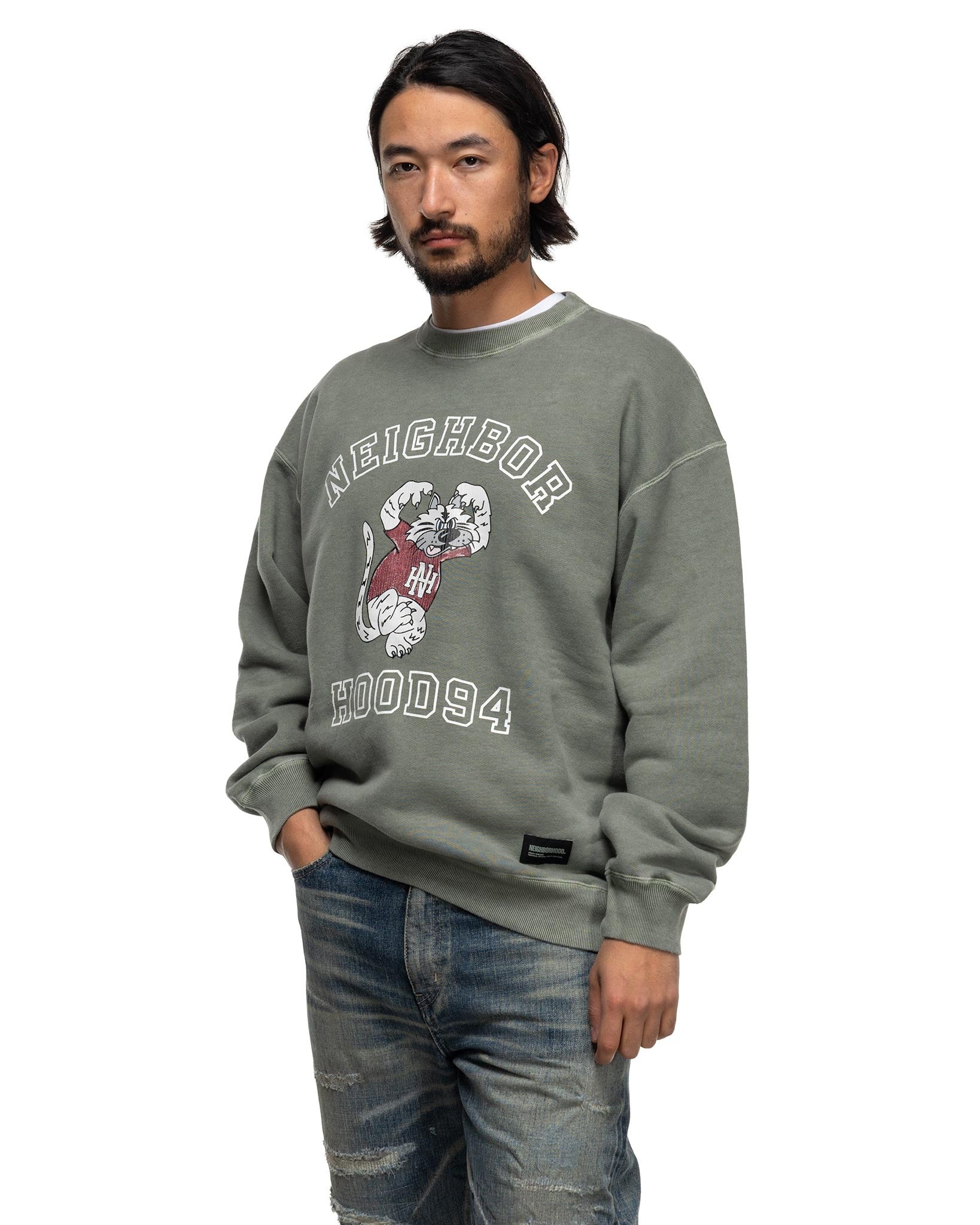 NEIGHBORHOOD PIGMENT DYED SWEAT SHIRT LS