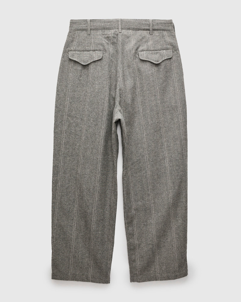 Engineered Garments Officer Pants in Light Grey Wool Striped HB outlook