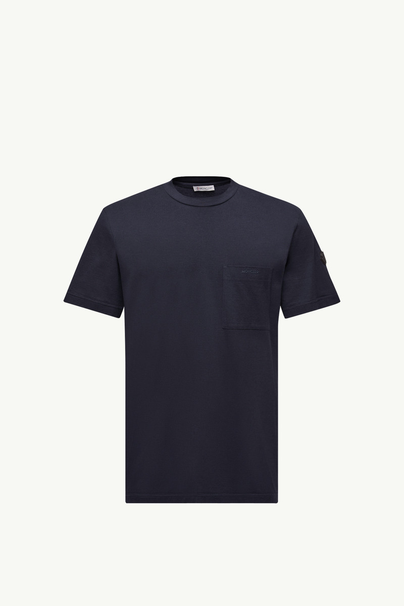 Logo Cotton & Silk T-Shirt with Pocket 1