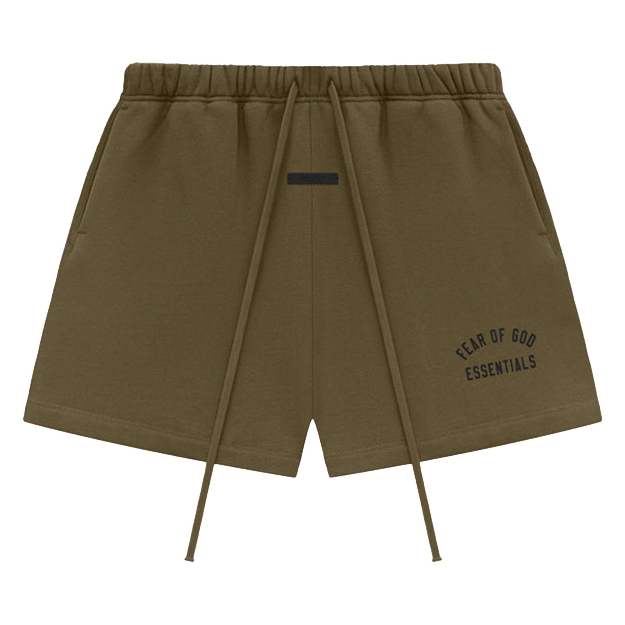 Fear of God Essentials Fleece Soccer Short 'Olive' - 1