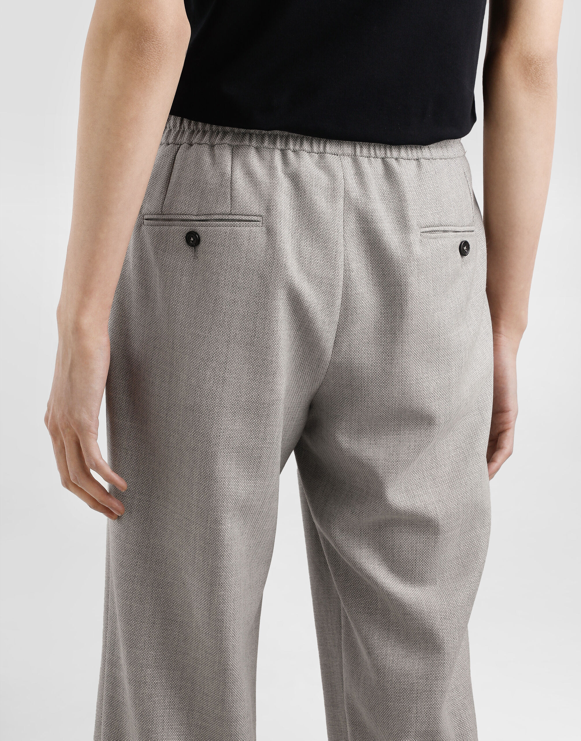 Garment-dyed wool joggers - 5