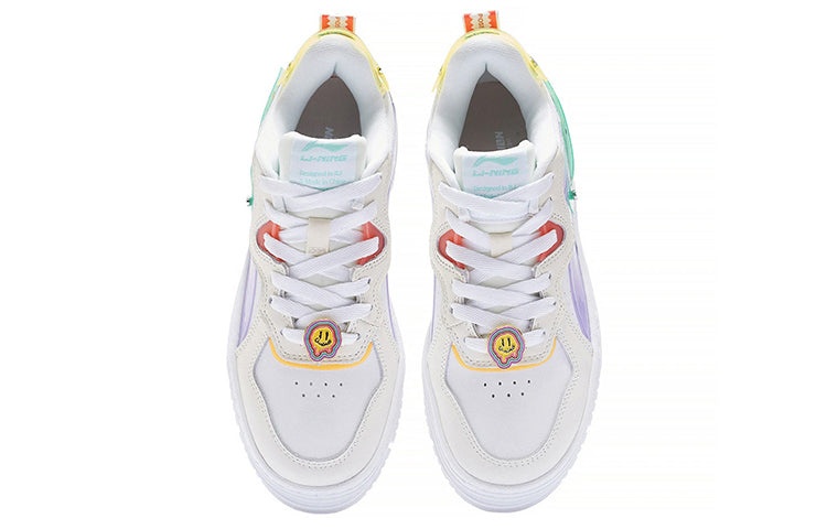 (WMNS) Li-Ning x Weiwu Classic Platform Shoes 'White Purple' AGCS198-1 - 4