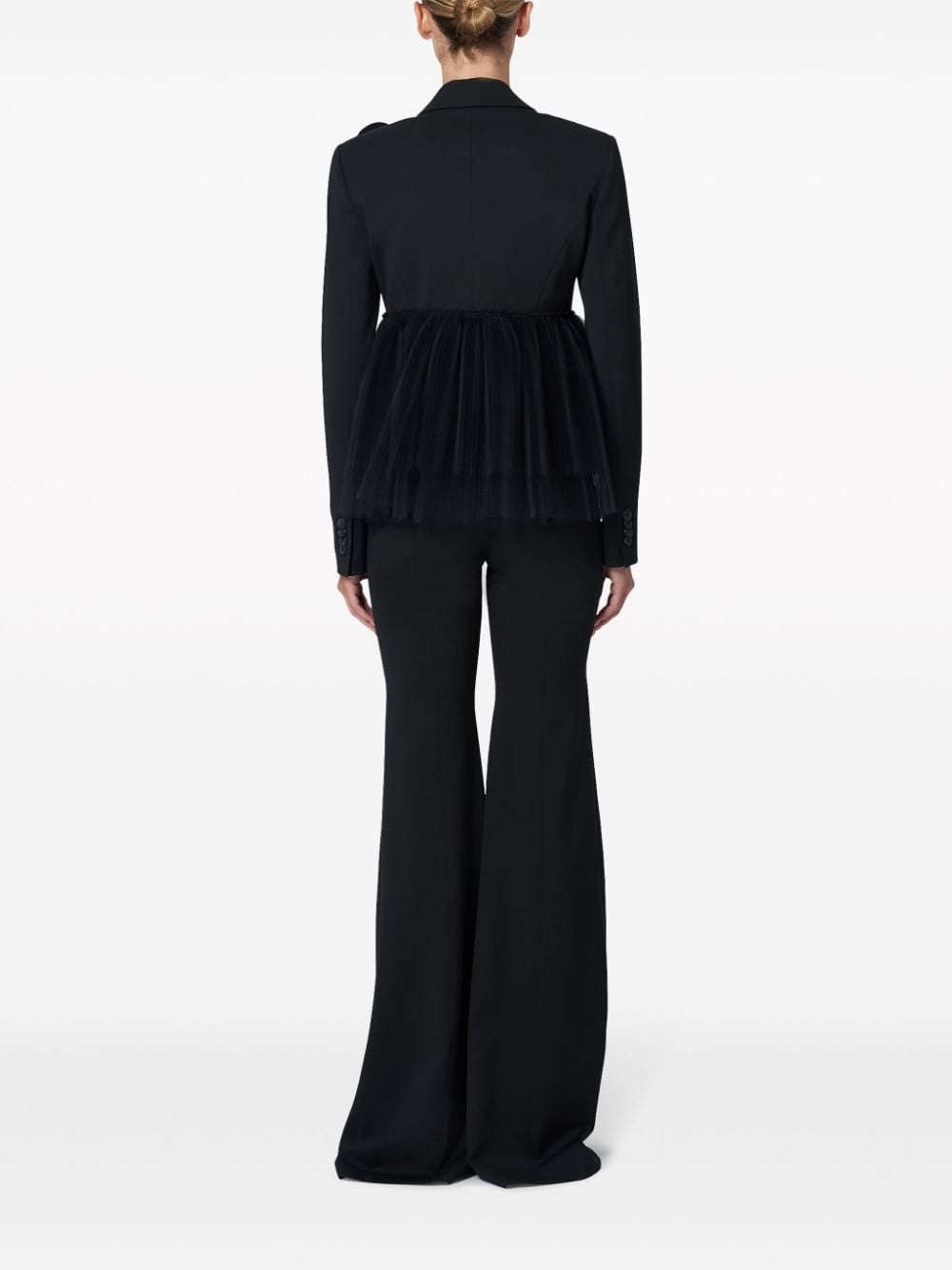 high-waist flared trousers - 3