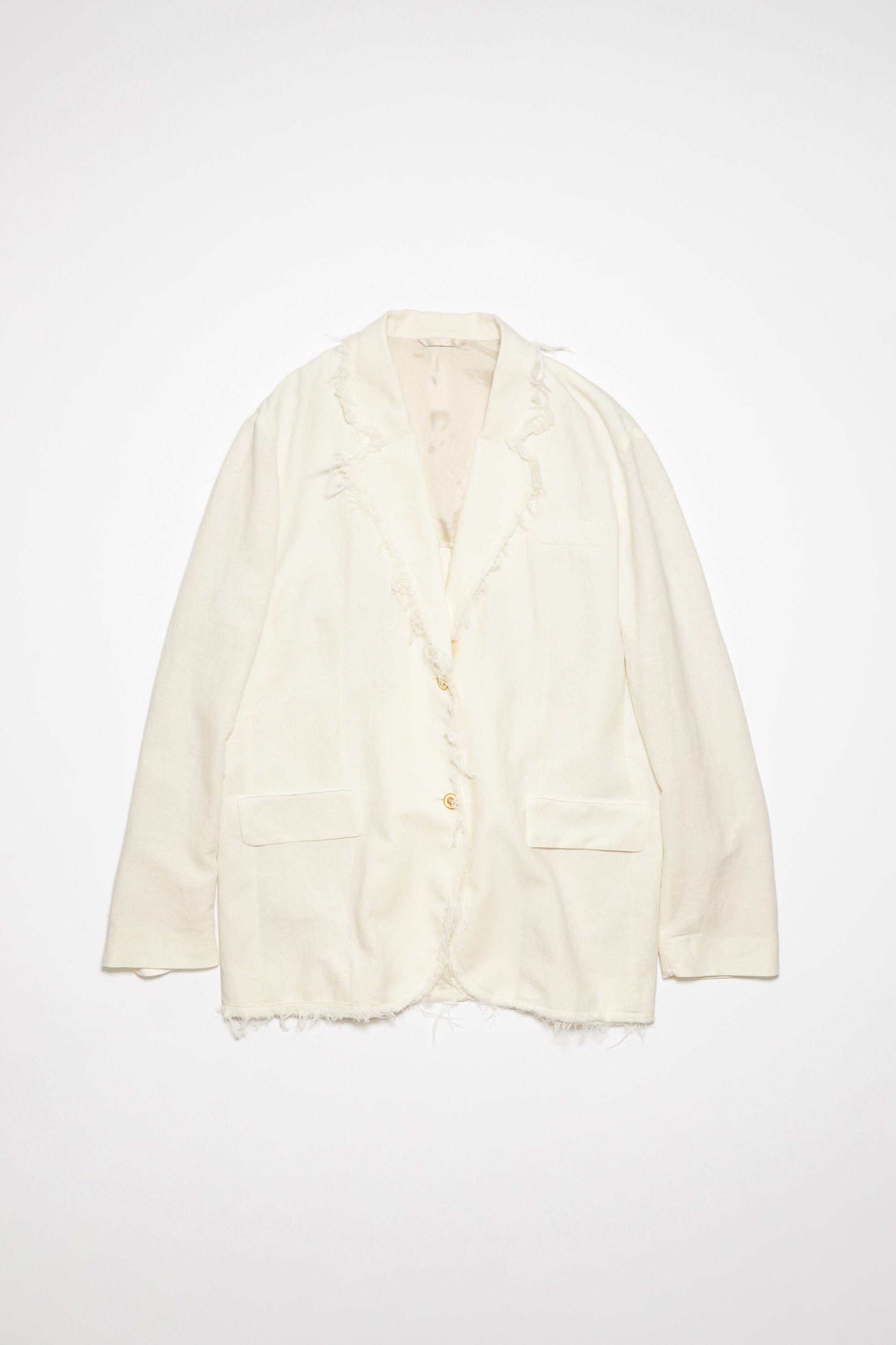 Relaxed fit suit jacket - Warm white - 7