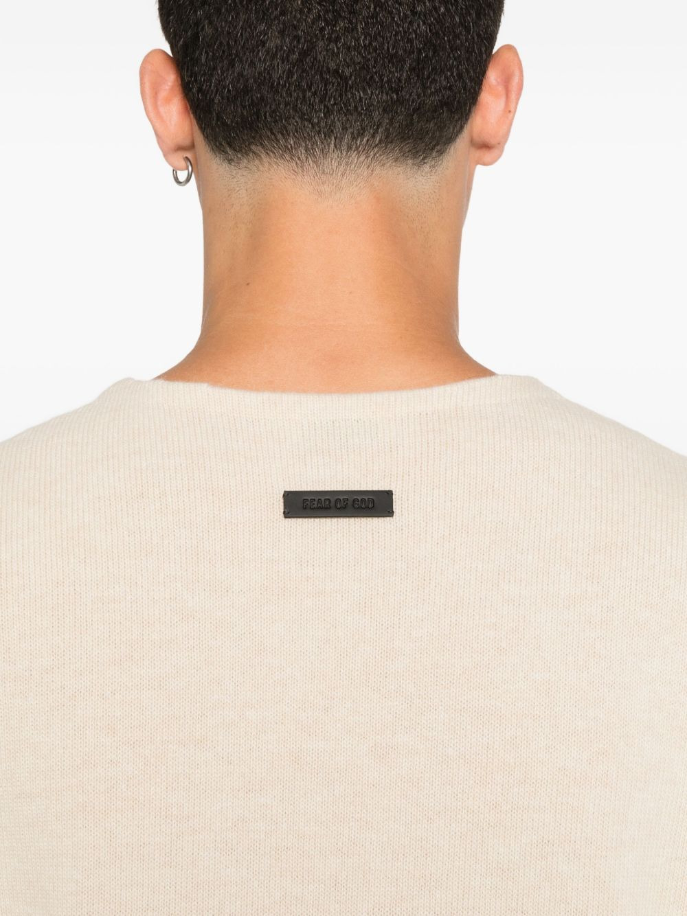 round-neck wool sweater - 5
