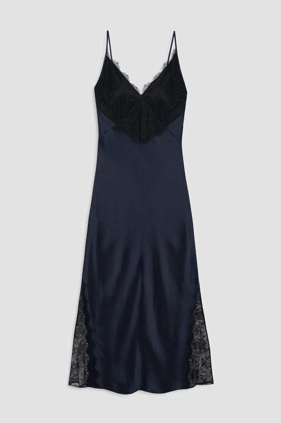 Judy Dress - Navy And Black Lace - 1