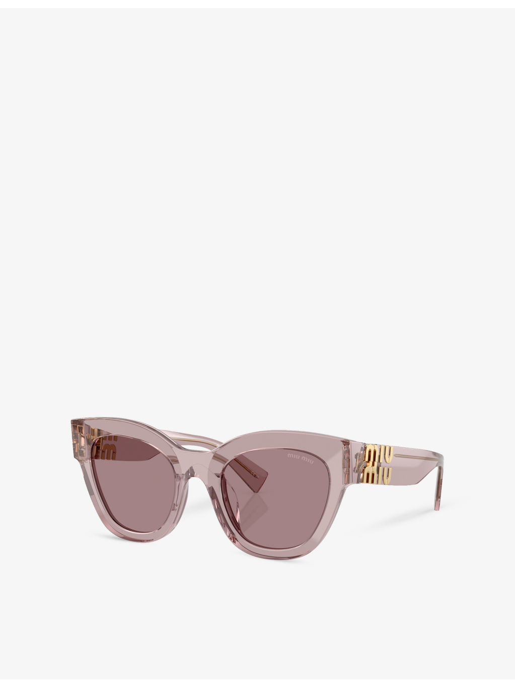 MU 01YS transparent square-frame acetate sunglasses - 2