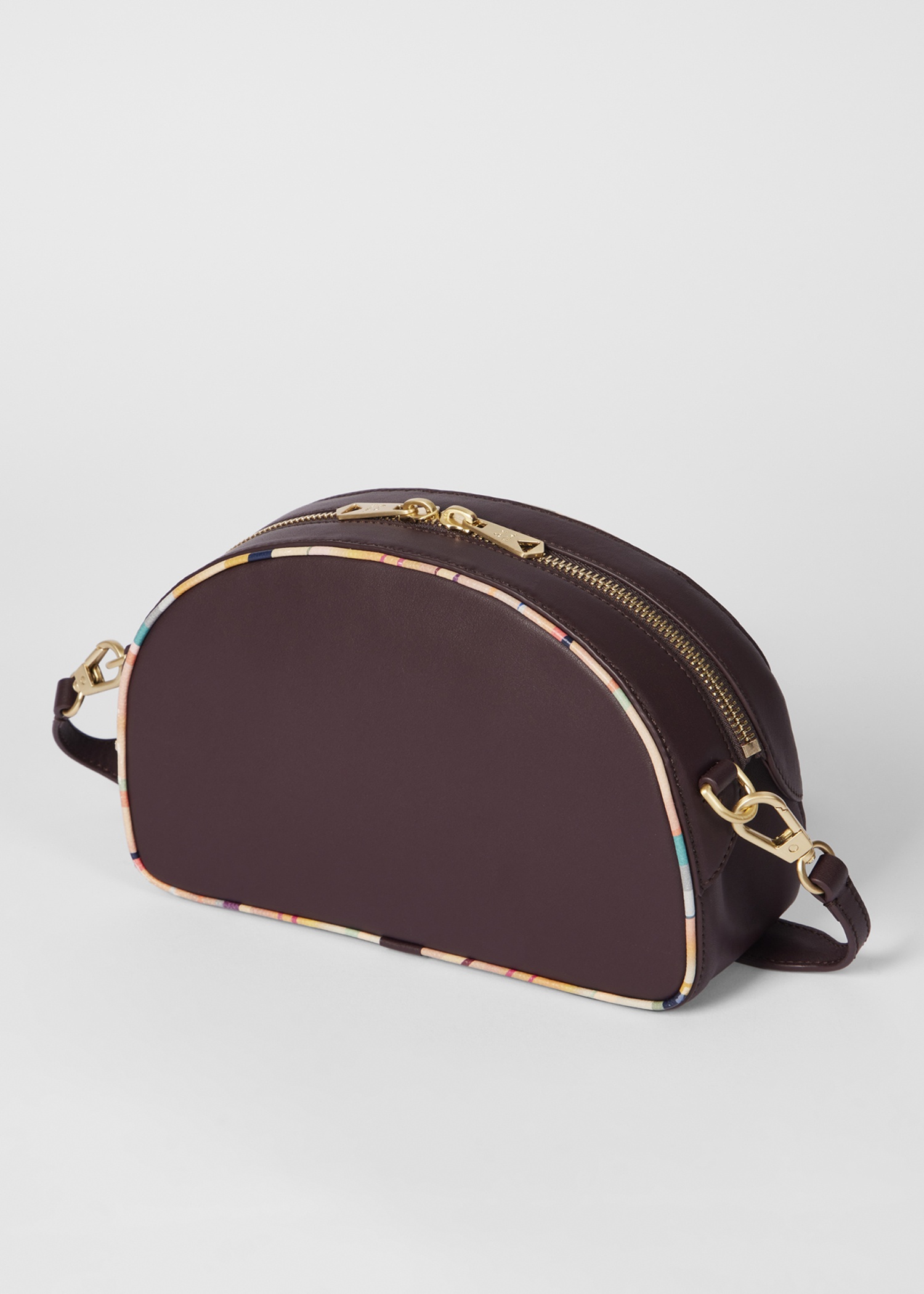 Women's Burgundy Inverted 'Dusky Swirl' Rounded Camera Bag - 4