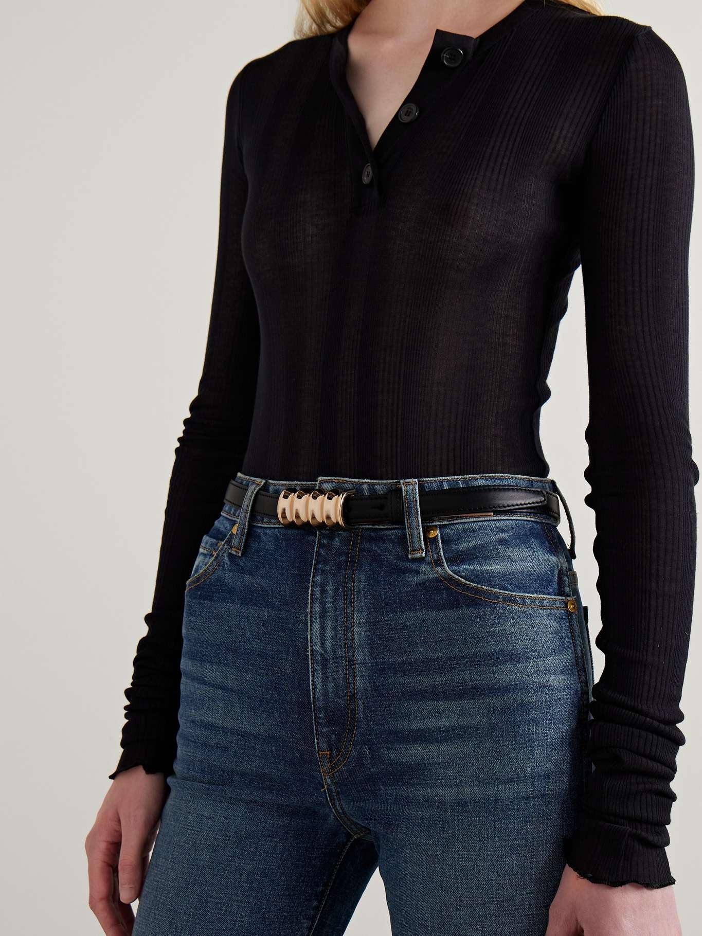 Julius small leather belt - 2
