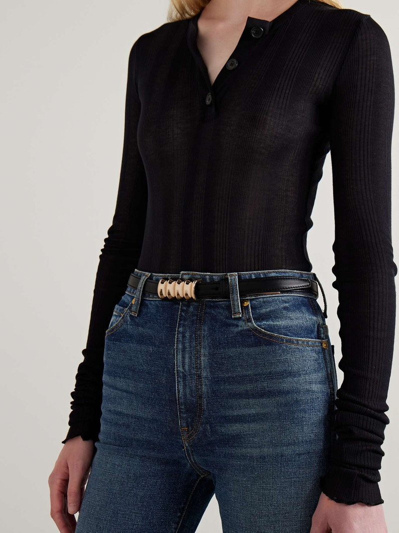 KHAITE Julius small leather belt outlook