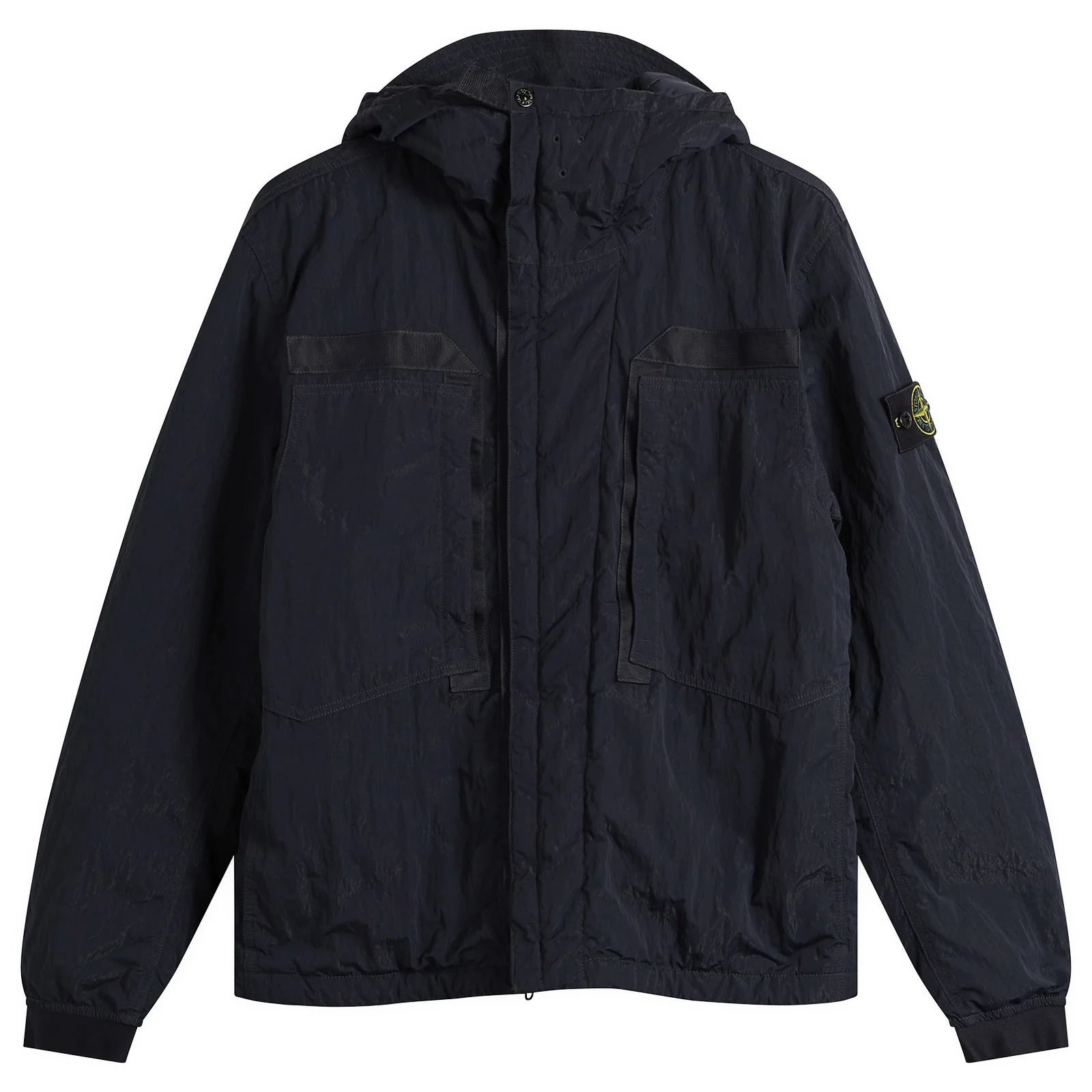 Stone Island Warp Rib Nylon-TC Hooded Jacket - 1