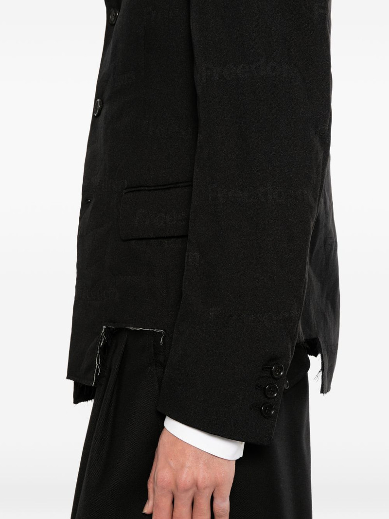 asymmetric-hem blazer 5