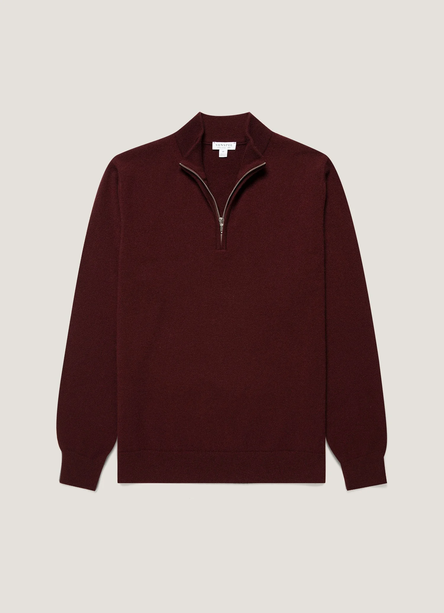 Cashmere Half Zip Jumper - 1