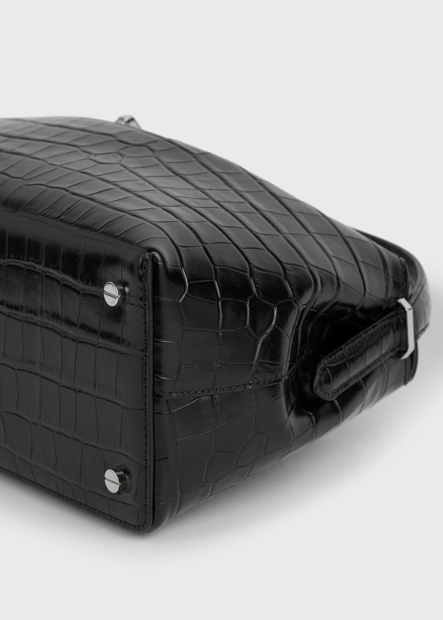 T-lock top handle black croco - 8