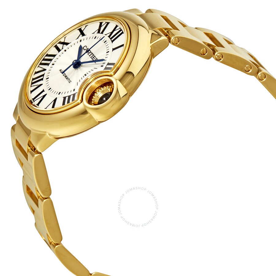 Cartier Ballon Bleu de Cartier 18k Yellow Gold Silvered Opaline Dial Ladies Watch WGBB0005 - 2