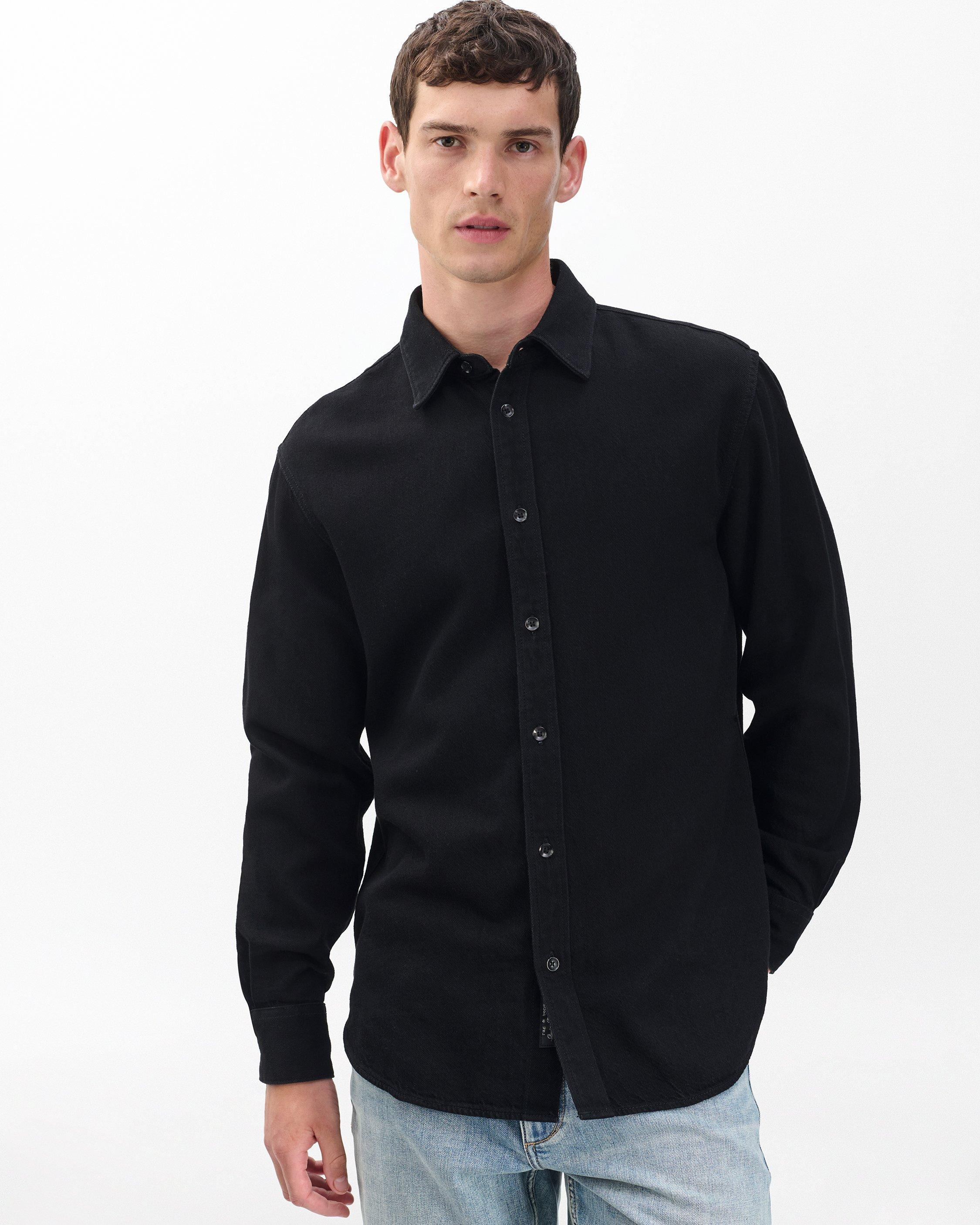 Finch Denim Shirt
Ultra Featherweight in Black - 2