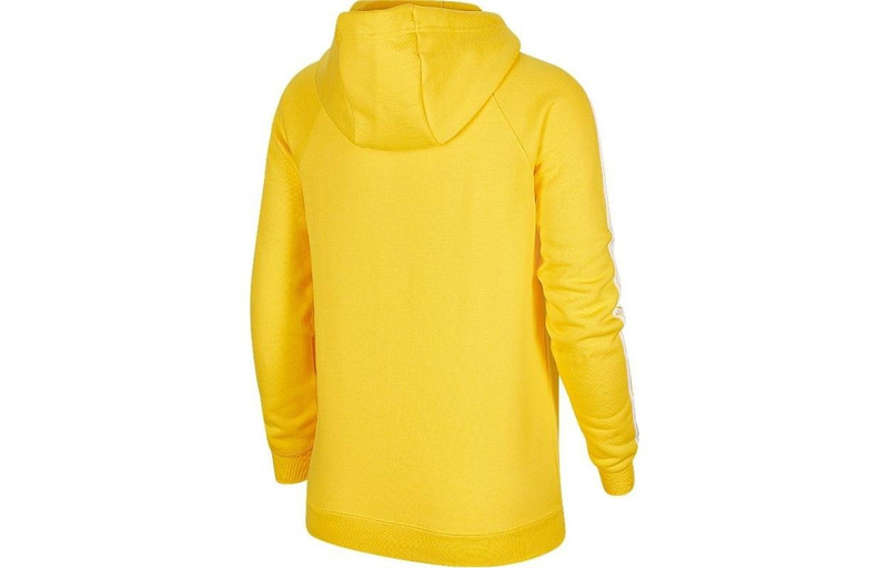 Nike (WMNS) Nike Logo Sportswear Hoodie 'Yellow White' CU9262-780 outlook