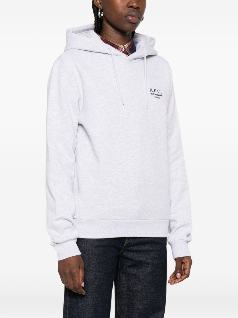 embroidered-logo hoodie 3