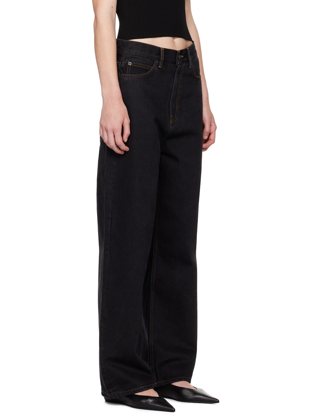 Black Low Rise Jeans - 2