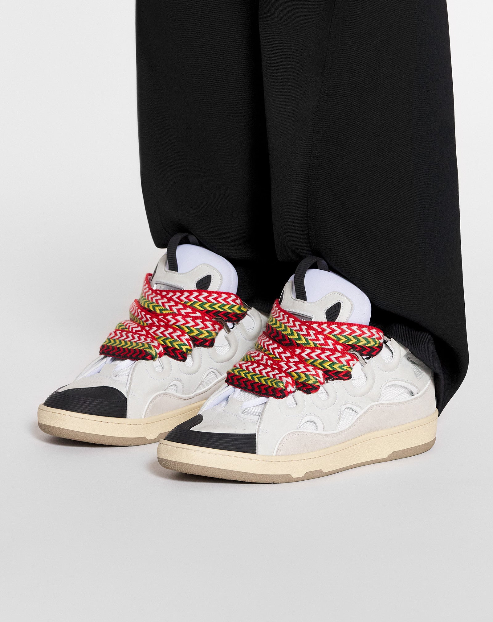 LEATHER CURB SNEAKERS - 6