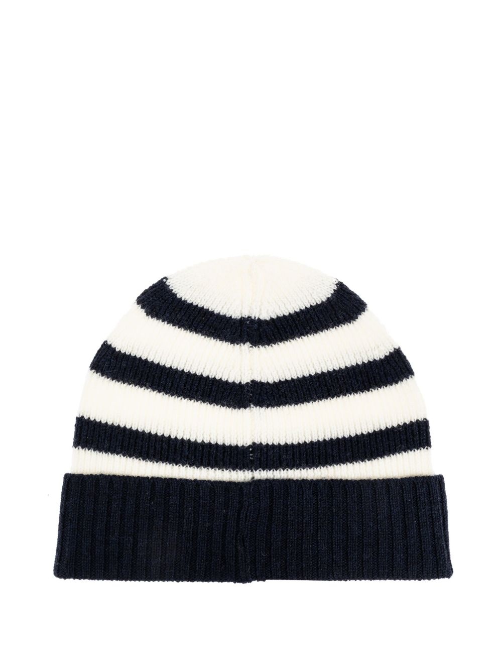 striped ribbed beanie - 2
