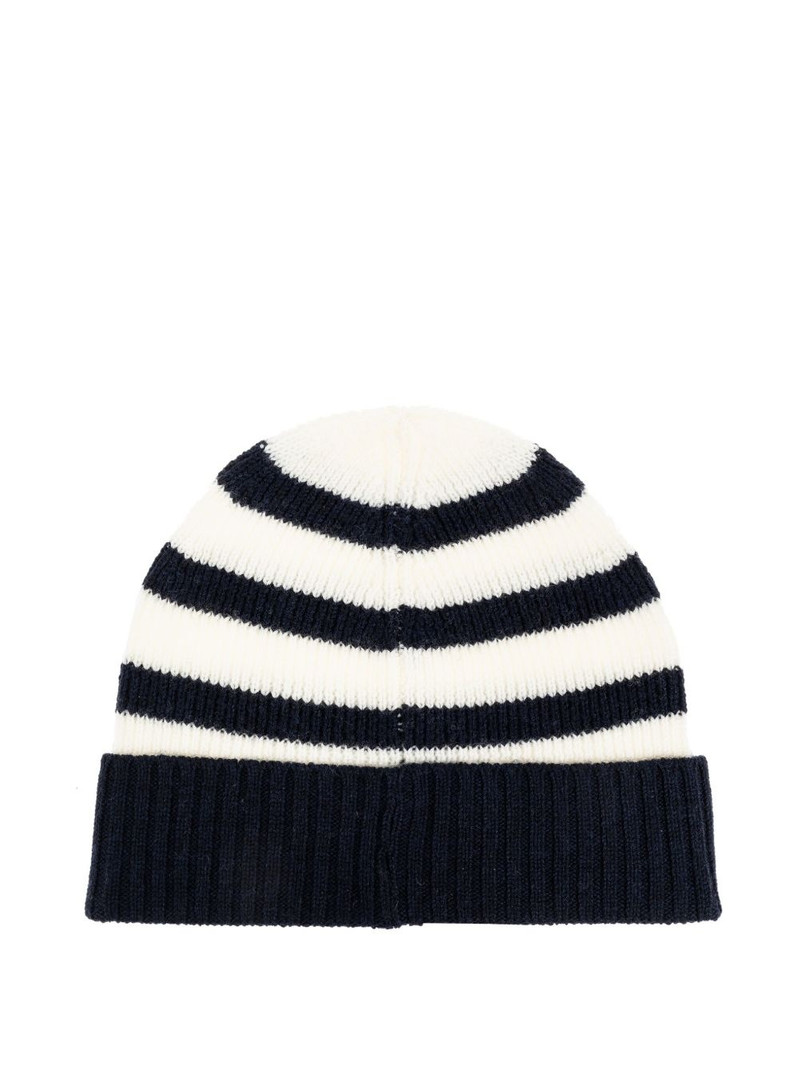 A.P.C. striped ribbed beanie outlook