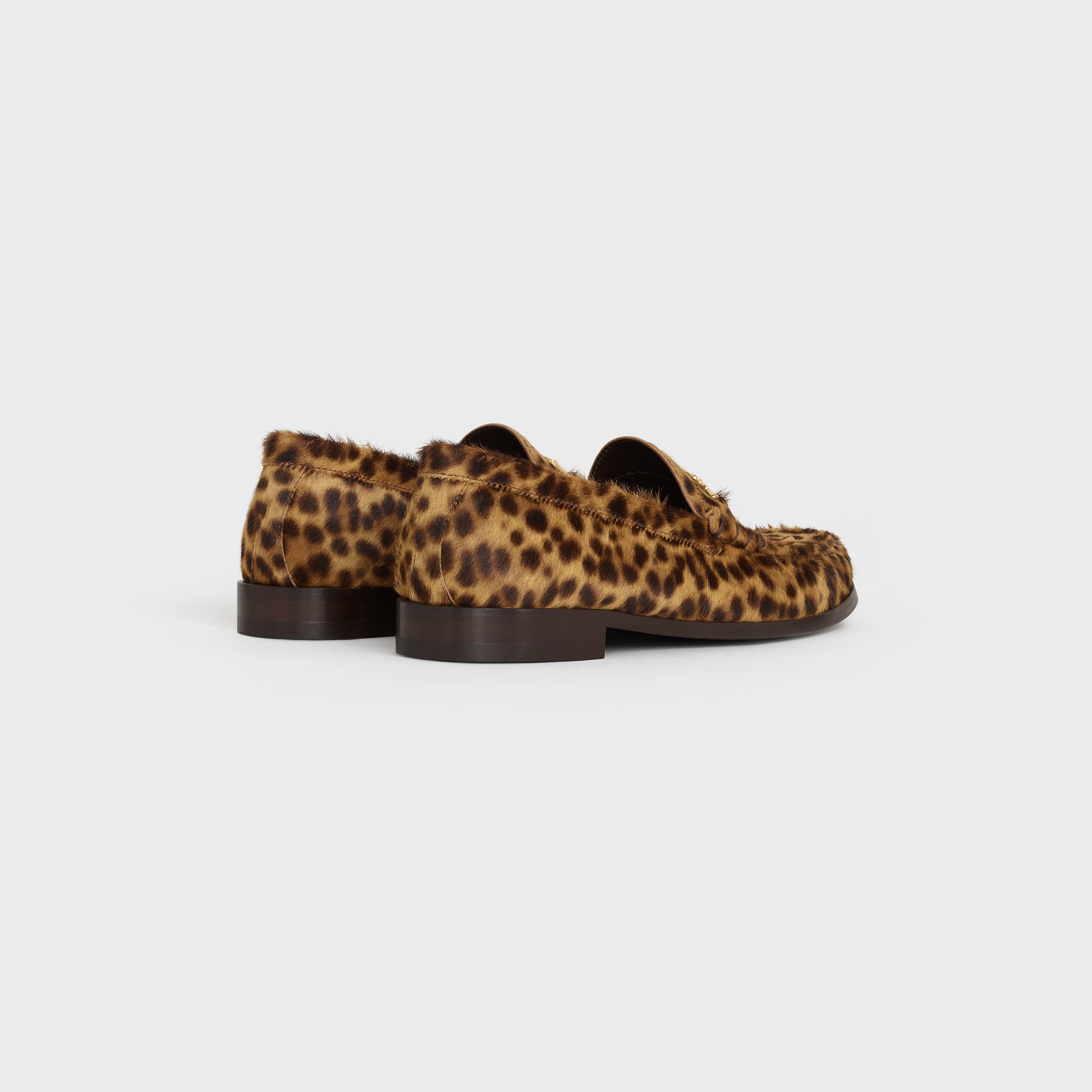 CELINE LUCO TRIOMPHE LOAFER IN JAGUAR PRINTED HAIRY CALFSKIN - 3