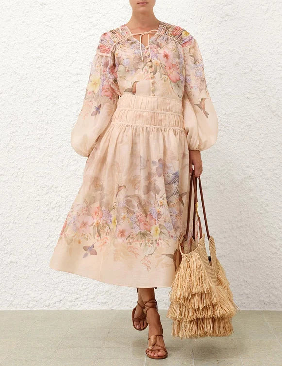 Illuminate Drawn Midi Skirt - 2