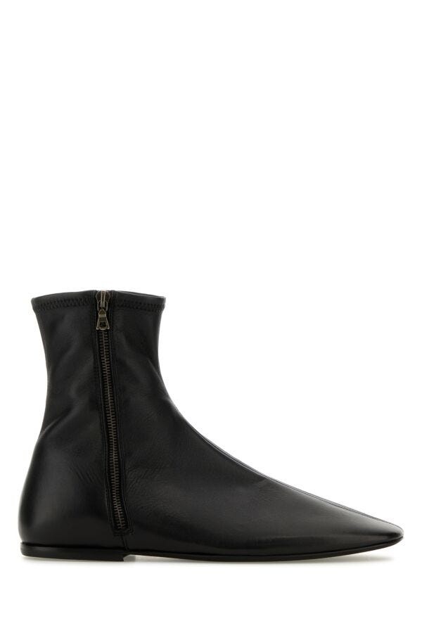 Dries Van Noten Black leather ankle boots gebnegozionline