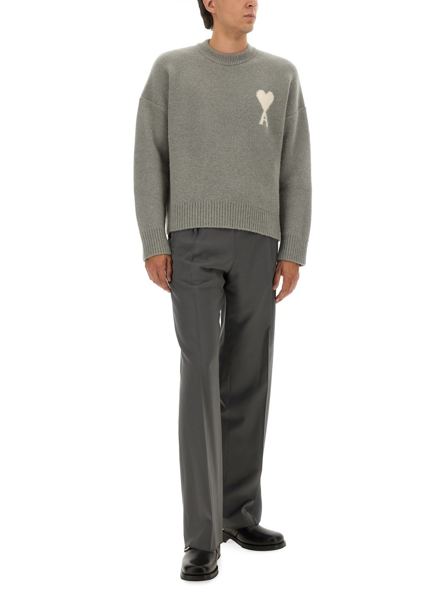 WOOL AND ALPACA LOGO SWEATER - 2