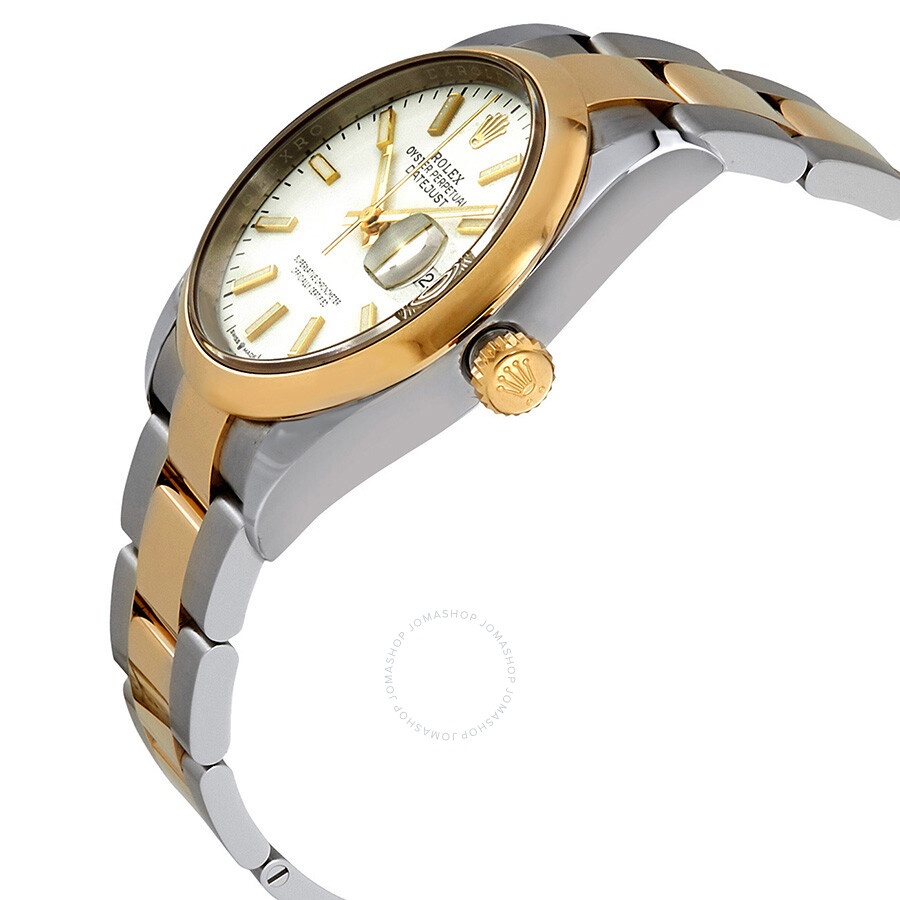 Rolex Datejust 36 White Dial Automatic Men's Steel and 18k Yellow Gold Oyster Watch 126203WSO - 2
