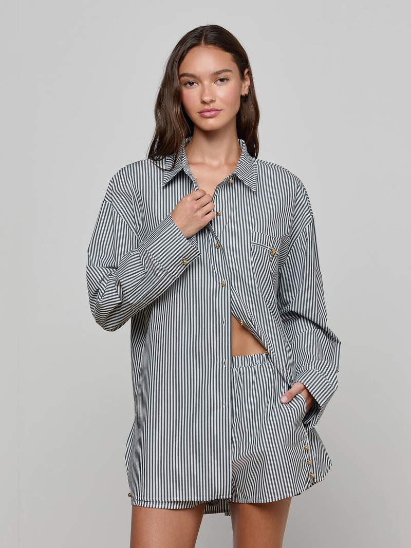 L'AGENCE Lorena Cover-Up Shirt outlook