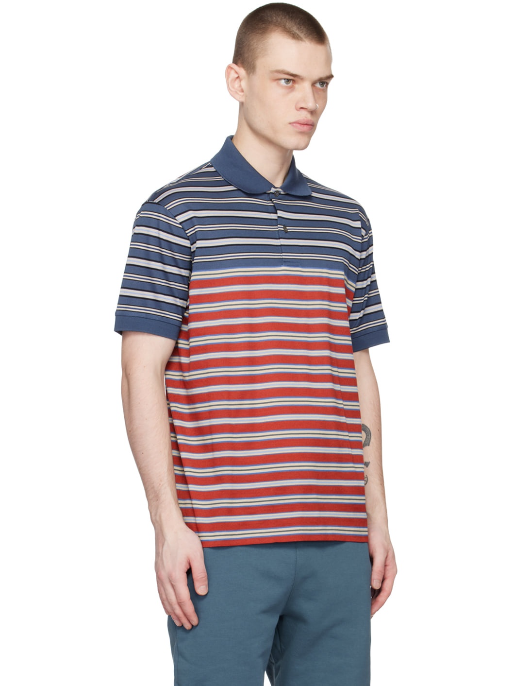 Blue Stripe Polo - 2