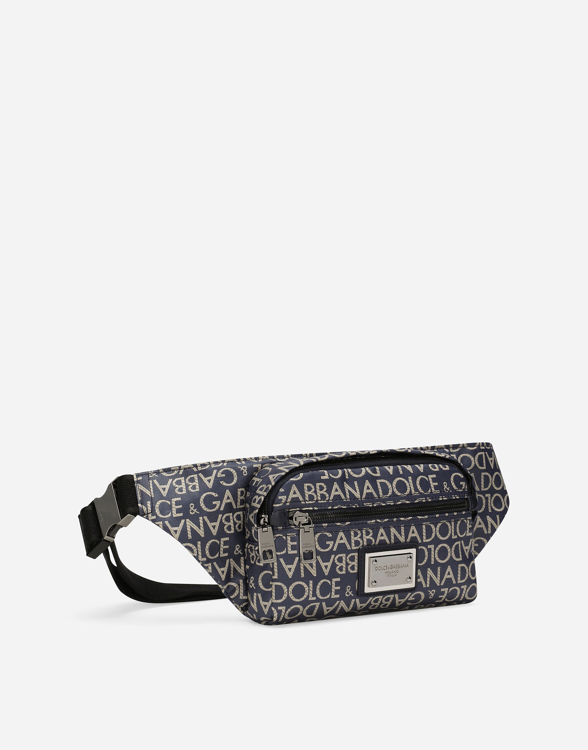 Small coated jacquard belt bag - 3