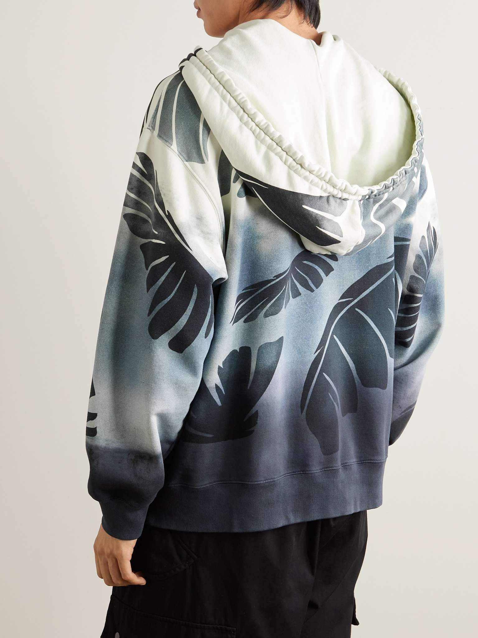 Printed Cotton-Jersey Hoodie - 3